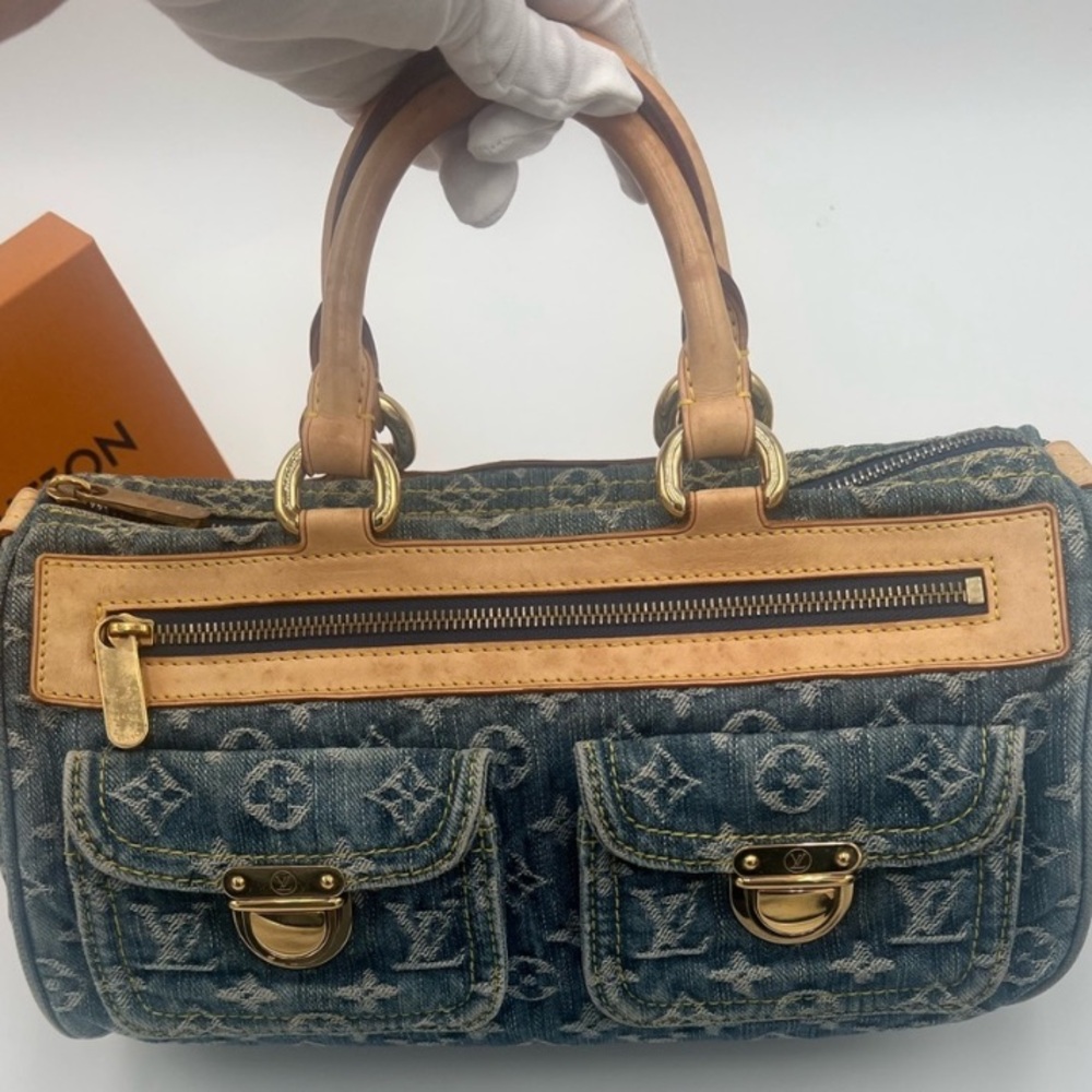 Authentic Louis Vuitton Y2K denim Neo Speedy bag